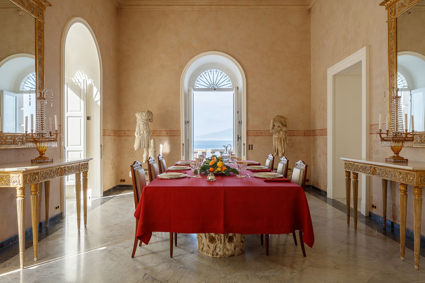 Villa Astor luxury property available for exclusive rent rental destination ices accommodation best dining room table settings The Heritage Collection