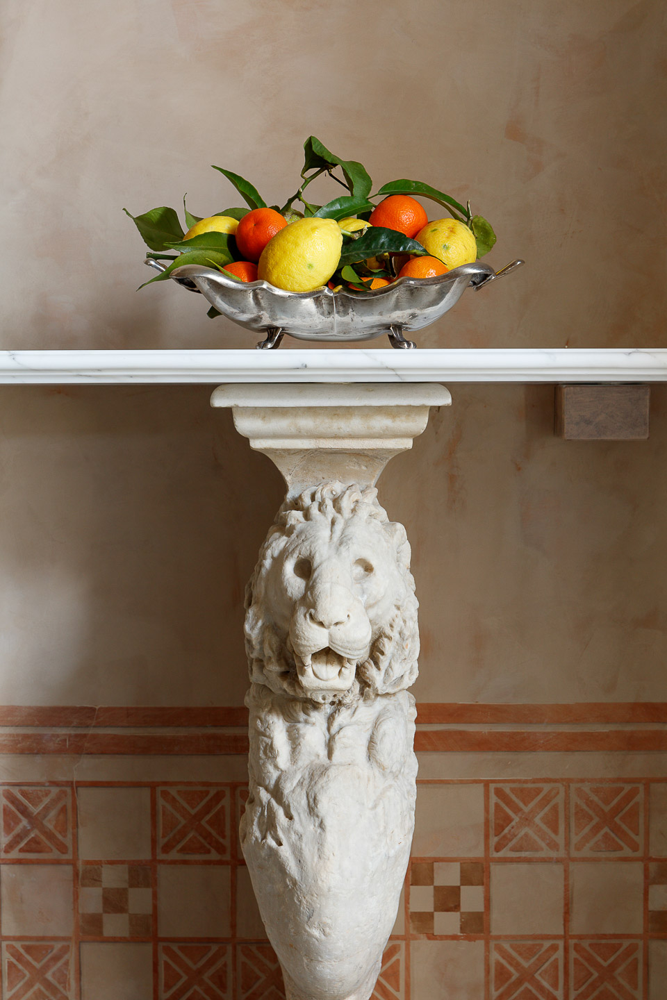 Villa Astor silver plate Italian fruits Marble antique Heritage collection exclusive guest stay accommodation relaxive holiday vacation