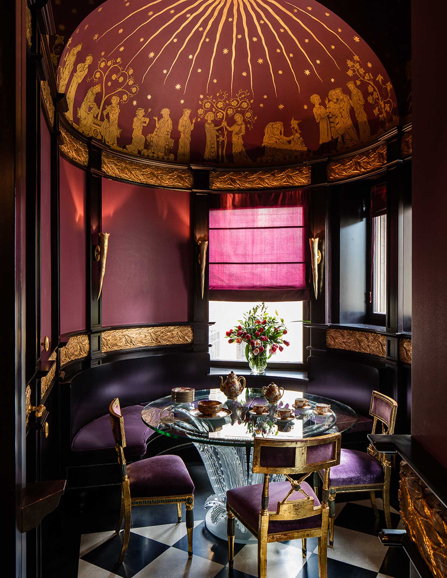 Villa Clara luxury home accommodation for rent in Rome breakfast room area private chef italian cuisine