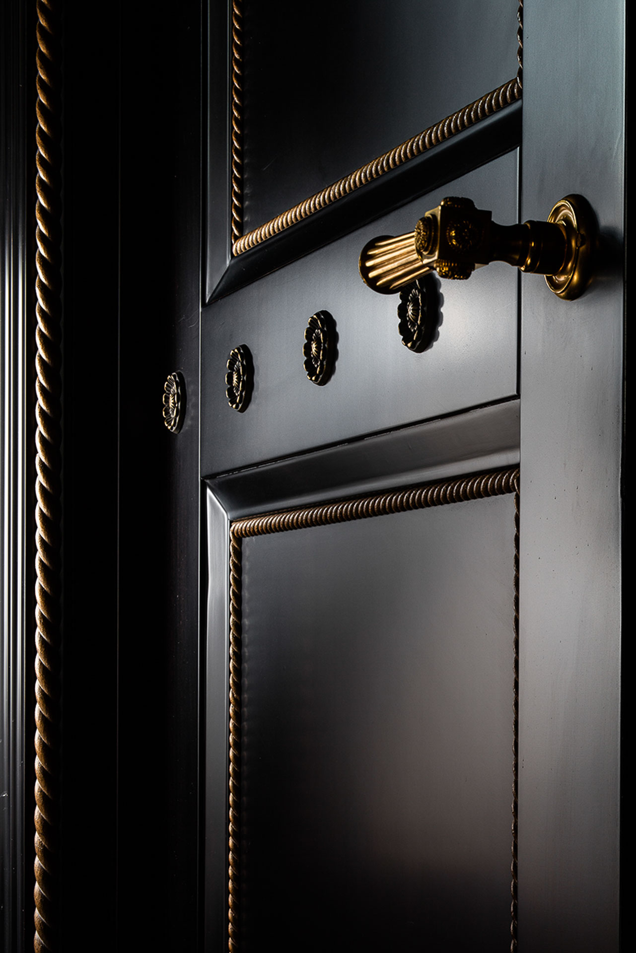 Villa Clara stunning private estate Rome center accommodation rental interiors black door