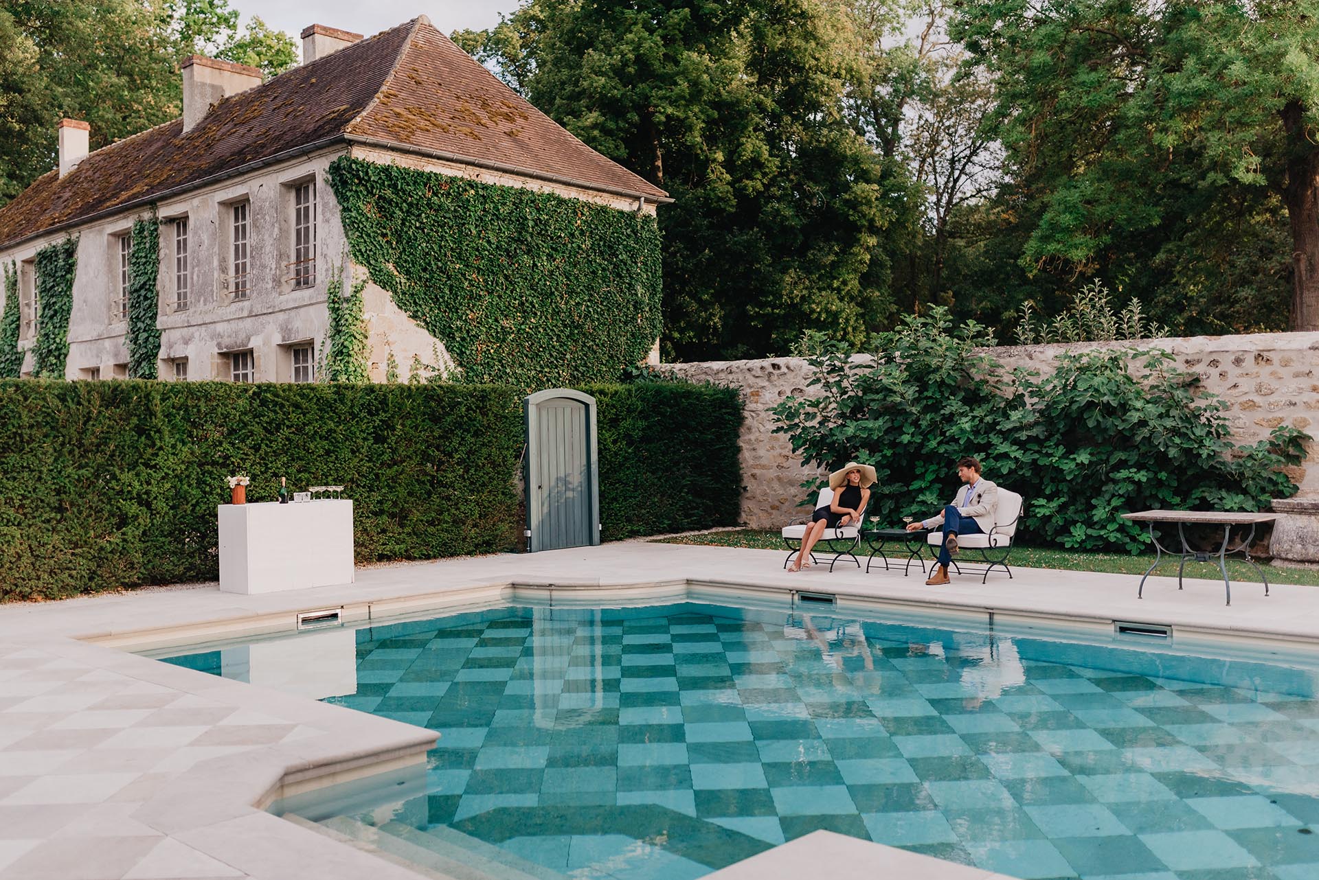 chateau de villette luxury swimming pool